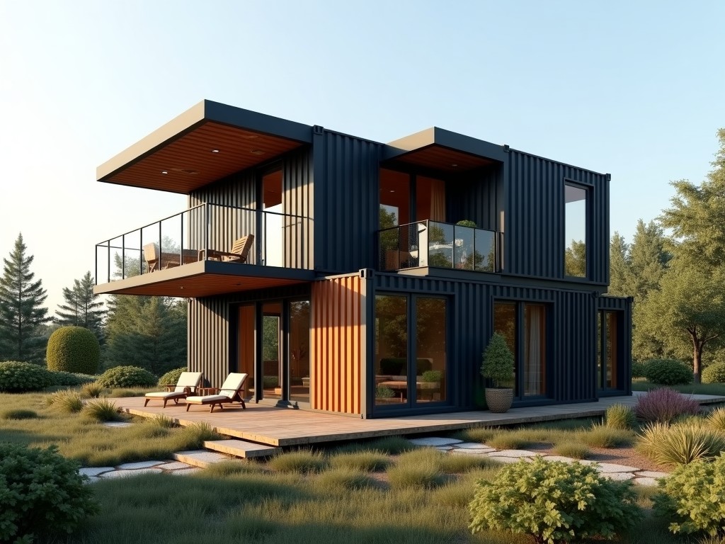 stacking shipping containers for homes